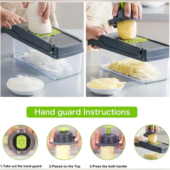 Vegetable Slicer for Kitchen Safe Vegetable Chopper Slicer - Picture 4 of 7